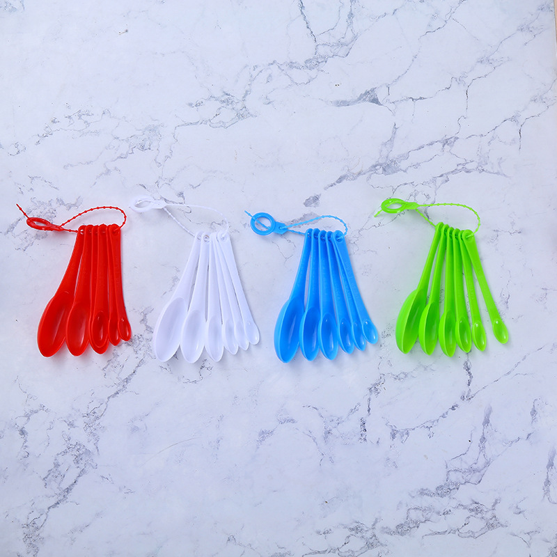 11-piece set color plastic measuring spoon with scale measuring spoon teaspoon seasoning spoon household baking tools