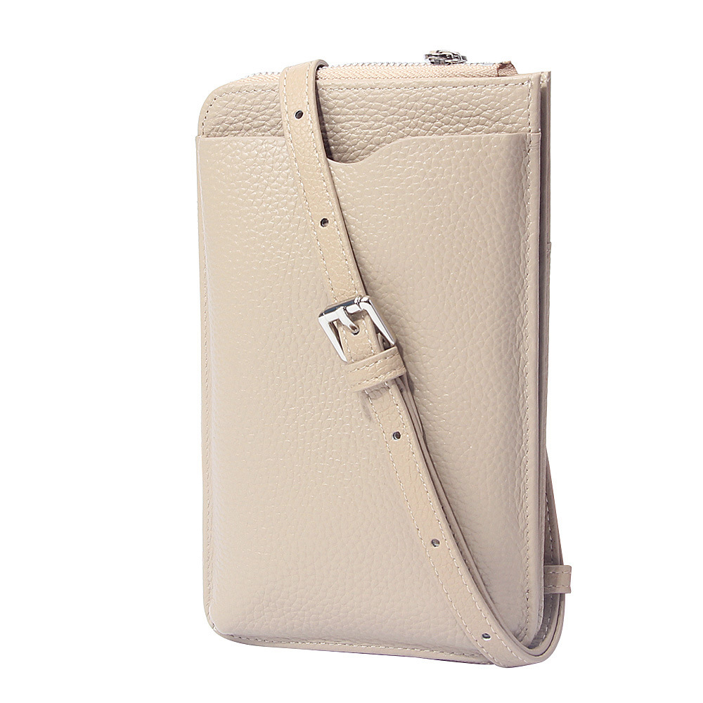 Genuine Leather Mobile Phone Bag Crossbody Small Bag Mini Foreign Trade Fashion New Style Bag Women's Summer Niche Single Shoulder Mobile Phone Bag for Women