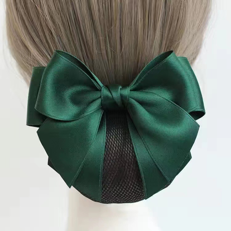 Hotel Attendant Butterfly Head Flower Korean Telecom Mobile Stewardess Nurse Bank Net Flower Fixture Disc Net Bag