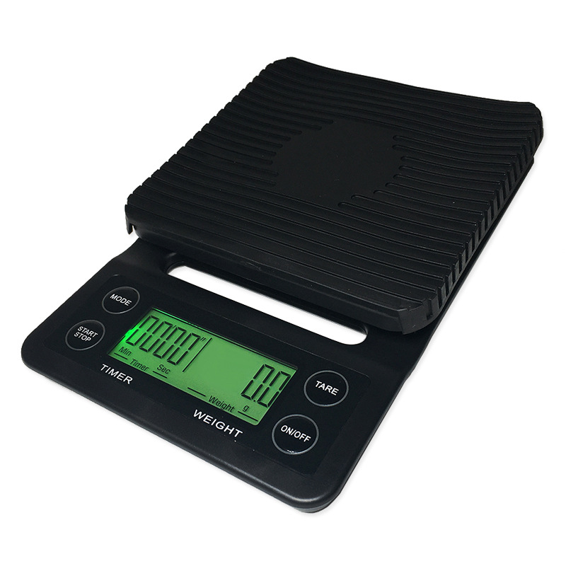 Spot K07 coffee electronic scale 3kg/0.1g weighing time hand coffee scale small household baking scale