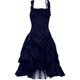European and American Lolita cos Gothic Prom Dress Slim-Fit Irregular Tie Waist Lace Dress