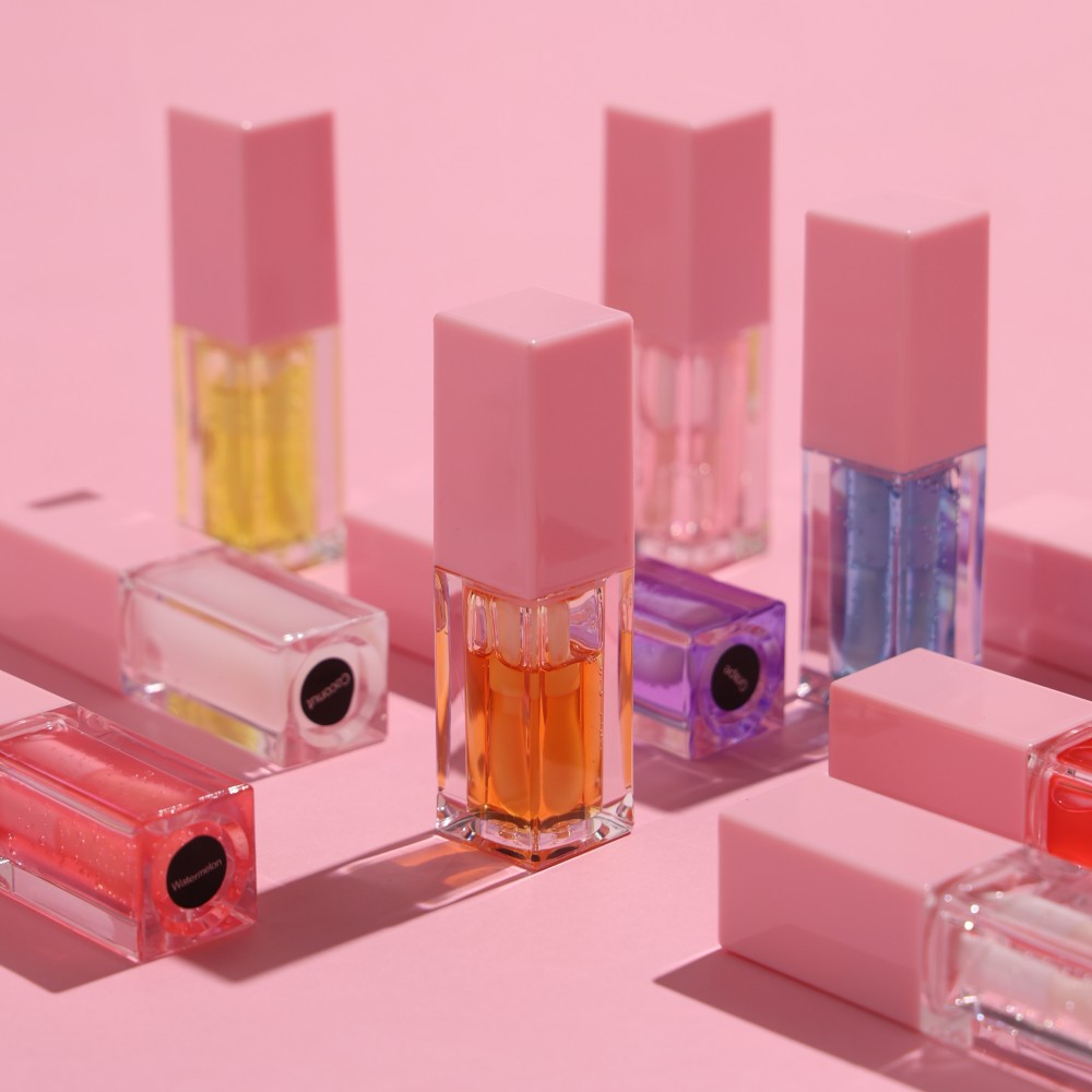 Foreign trade lip enhancement oil plant transparent Fruit Lip Oil Care lip enhancement liquid lip gloss logo free lip gloss lip balm