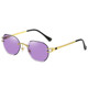 Gold frame purple film C8