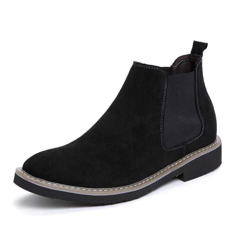 2023 new cross-border plus size height-increasing CM men's Chelsea Martin boots