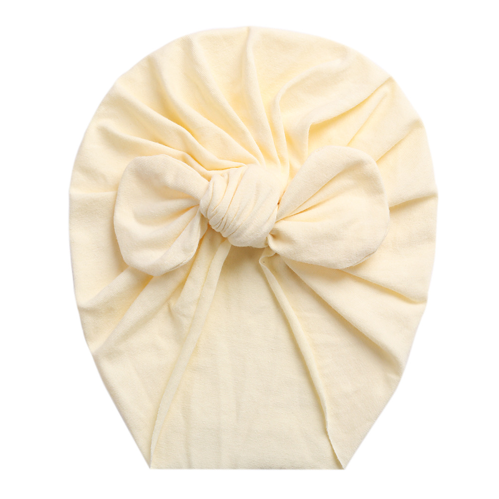 European and American New Arrival Bow Multicolor Pullover Cap Baby Spring Summer Autumn Rabbit Ear Tie Indian Cap Newborn Fetal Cap
