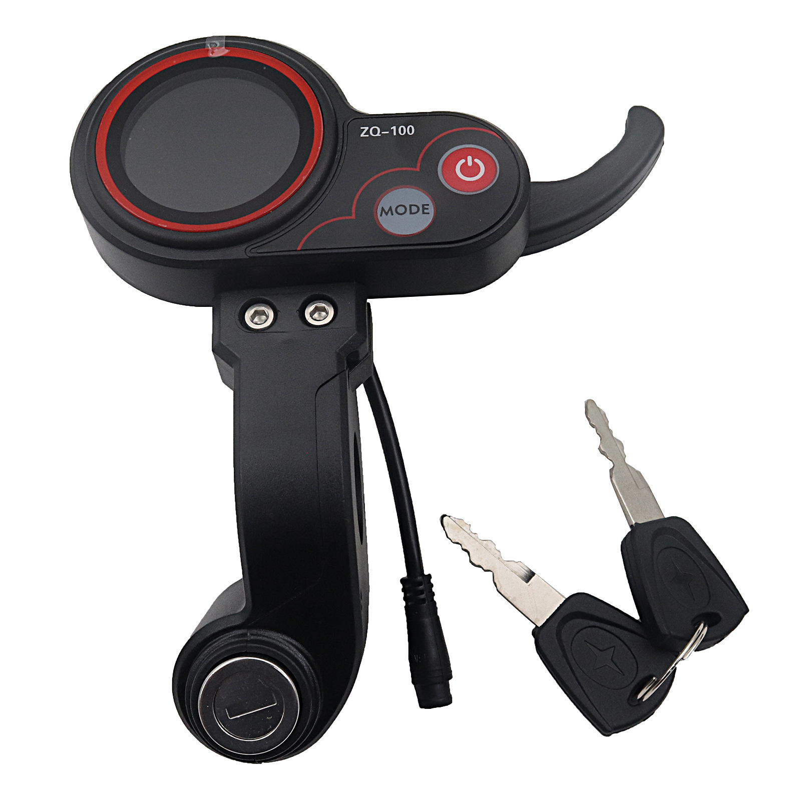 Indicator with key ZQ-100 electric scooter meter high and low speed adjustable mileage speed 6-core