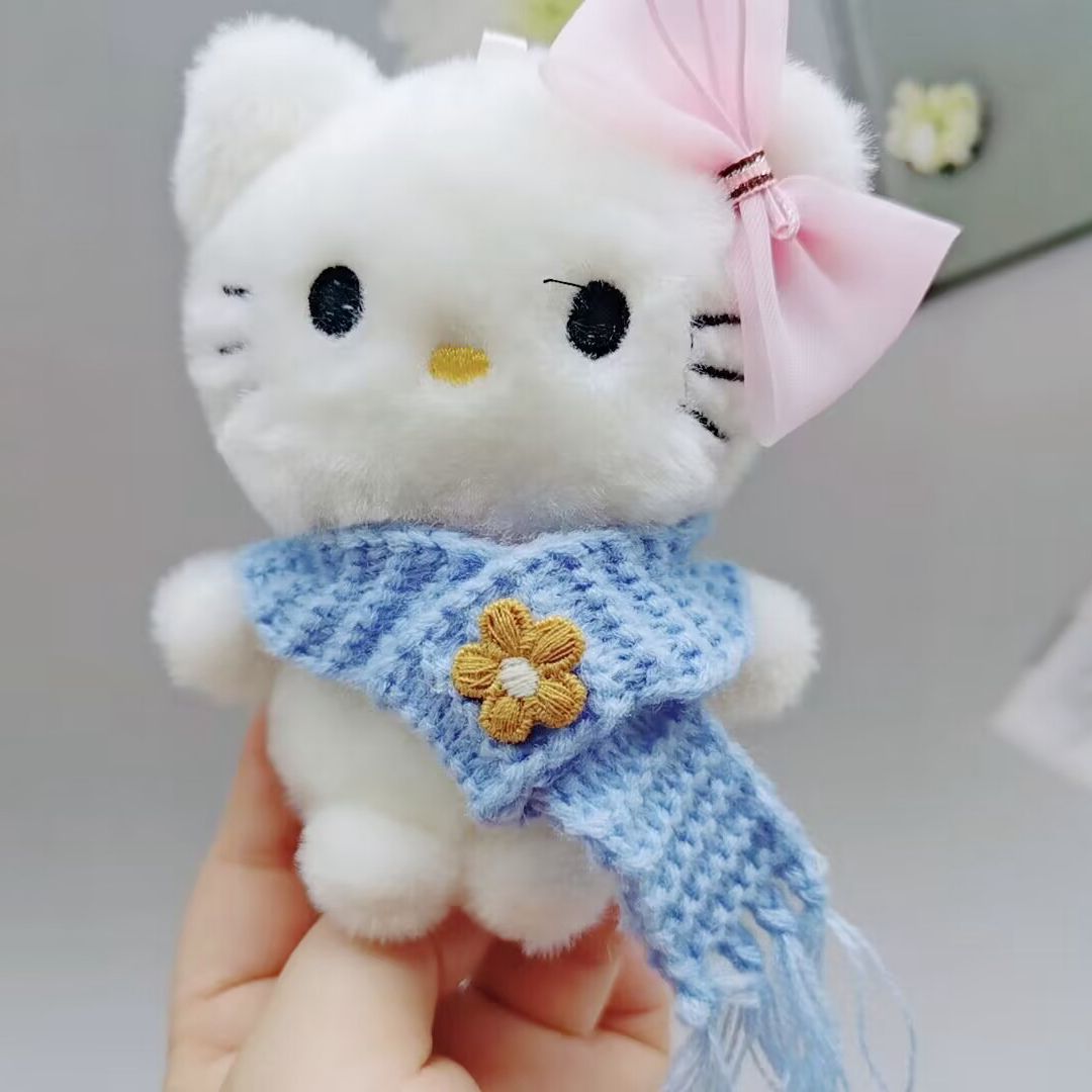 Mini doll knitted small scarf adjustable size 20cm doll Christmas decoration accessories