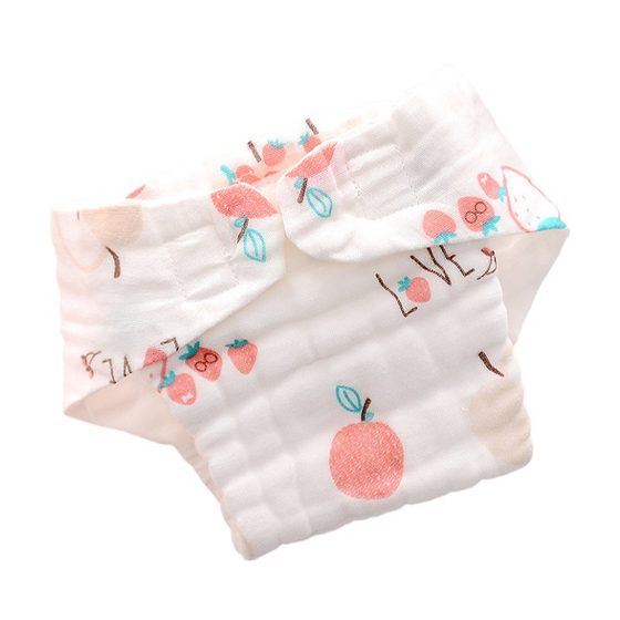 Gauze Diaper Pure Cotton Washable Baby Urine Meson Newborn Diaper Baby Diaper Pants Urine Withdrawal Mustard Seed Summer