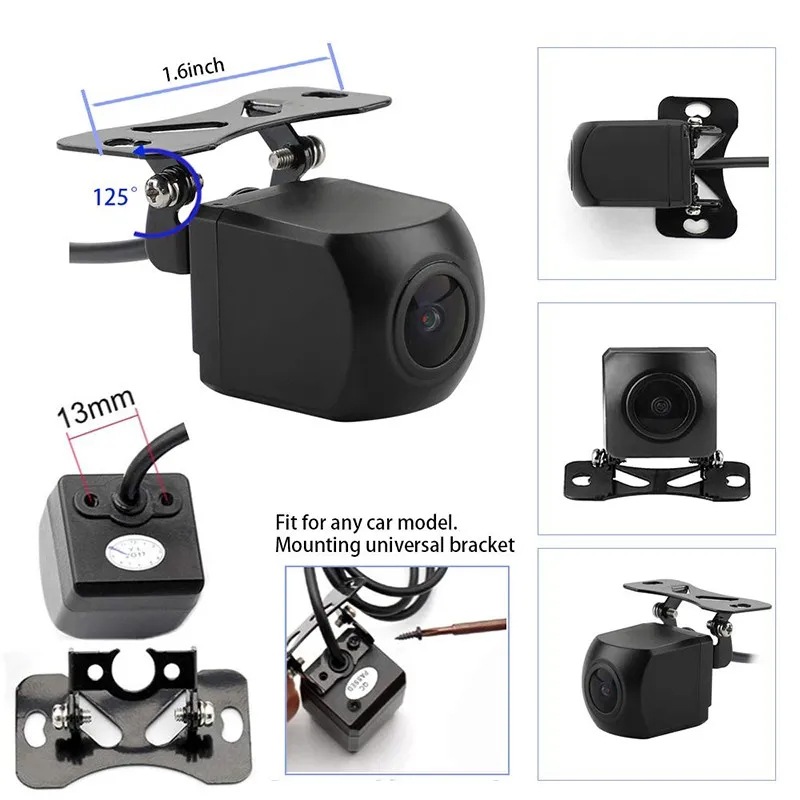 Starlight hanging reversing camera car HD night vision camera reversing rear view reversing Image English