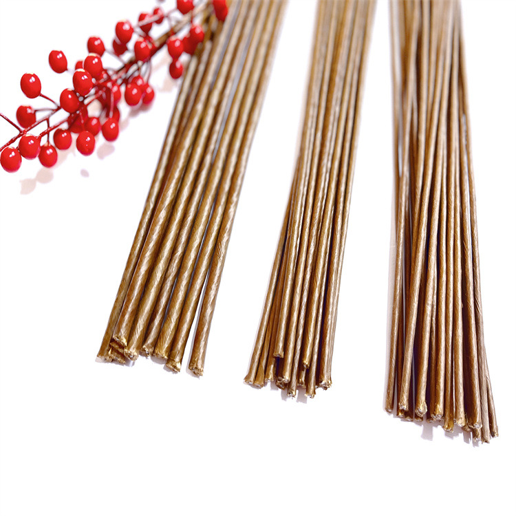 Factory direct green paper bag flower Rod Rose lily flower Rod wire wholesale simulation flower Rod Flower wire