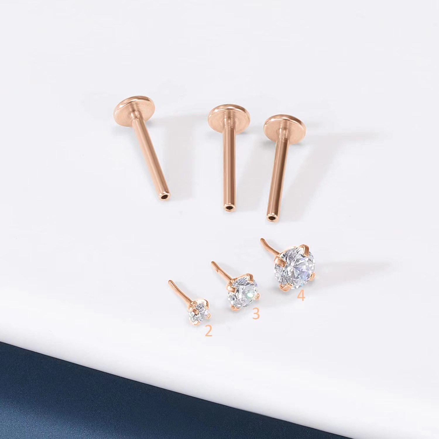 Amazon stainless steel lip nail stainless steel tongue nail stainless steel nose nail human body piercing ear bone nail female manufacturers wholesale