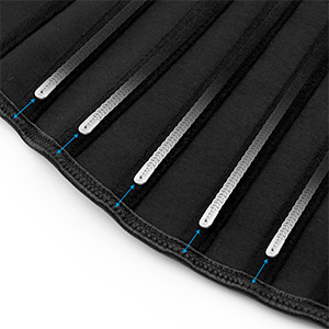 3-row 16-button 2-layer matte glossy latex corset corset25 steel bone waist trainer plastic