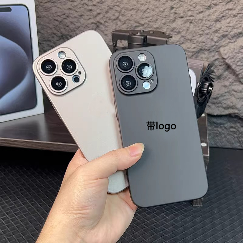 For iPhone16promax phone case Apple 14 new men and women 13 frosted 12 with lens film protective cover