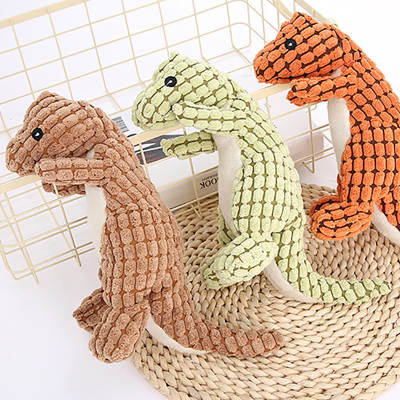 Dog Toy Plush Toy Sound Toy Cat Dog Dinosaur Toy Inresistant to Bite and Vent Molar Pet Toy