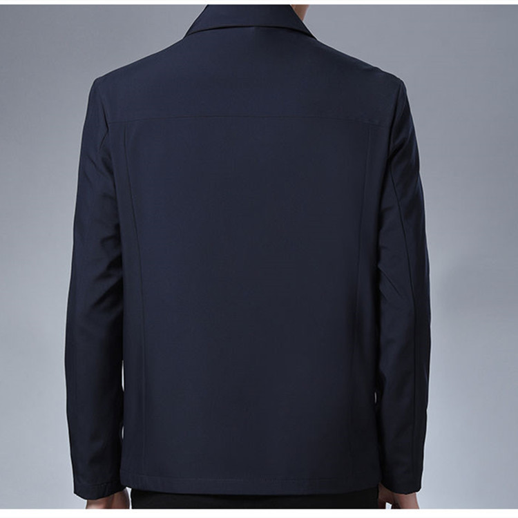 2021 middle-aged and elderly men's jacket men's spring and autumn lapel jacket men's dad's jacket men's casual jacket