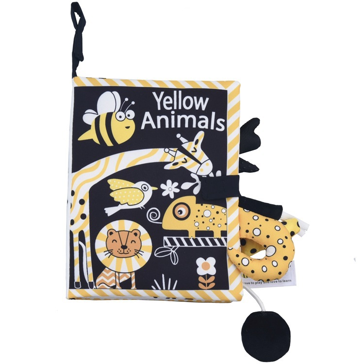 2023 new Gbee tail cloth book toy book can't tear 0-1 year old baby cloth book early education Enlightenment cognitive book
