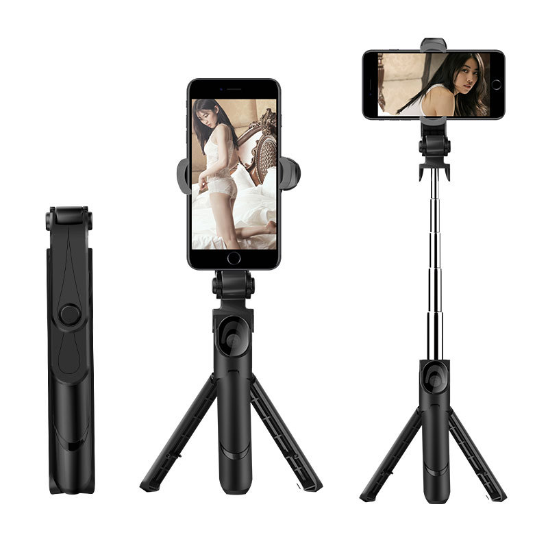 XT09 seven-color selfie stick mobile phone Bluetooth remote control bracket portable retractable integrated live tripod artifact