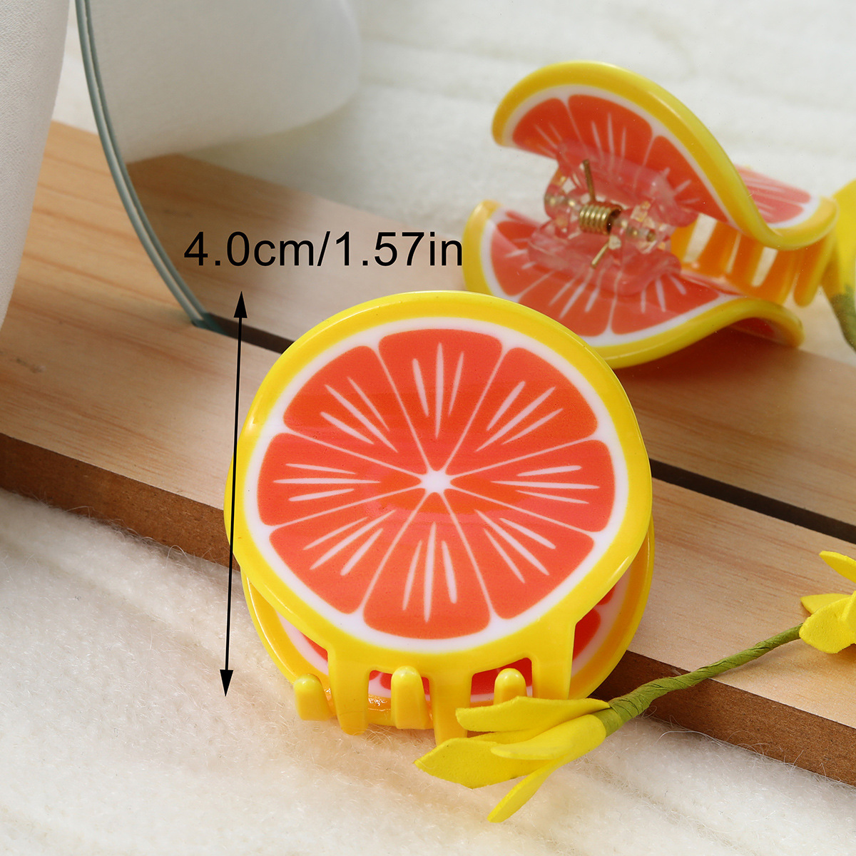 Neue süße Greifer Mädchen 2023 Obst Regenbogen Tier Haarnadel Hinterkopf Hai Clip Haarschmuck Kinder Kopfschmuck_voghion.com