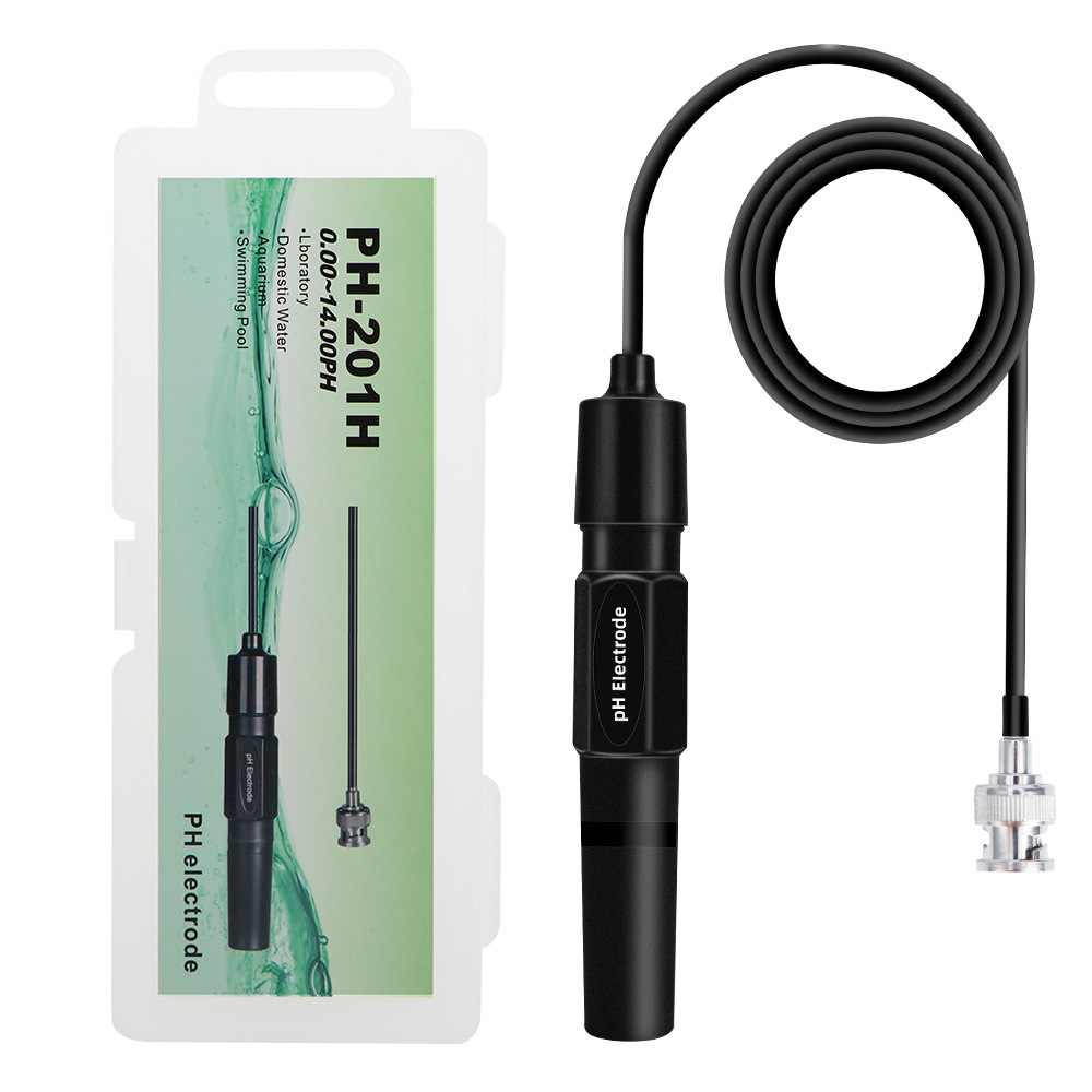 PH-201H high precision aquaculture water quality analyzer probe PH online detector replacement electrode probe