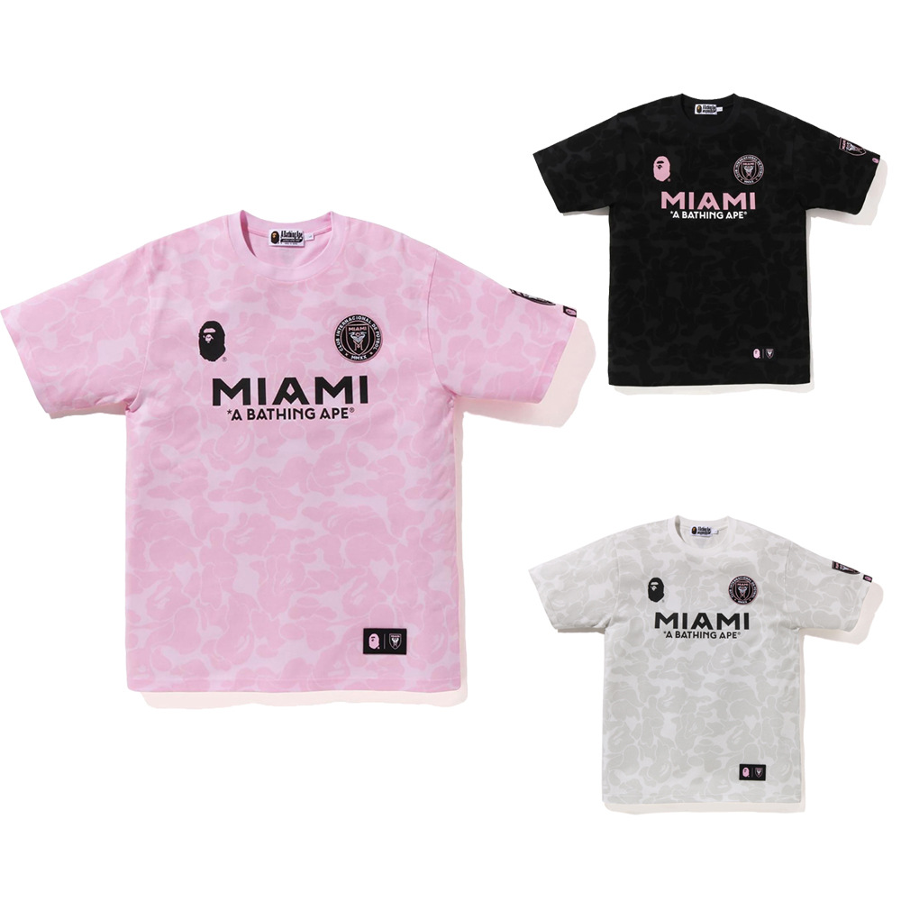 Item Thumbnail for BAPE X 迈阿密国际MIAMI联名迷彩男女同款短袖运动T恤