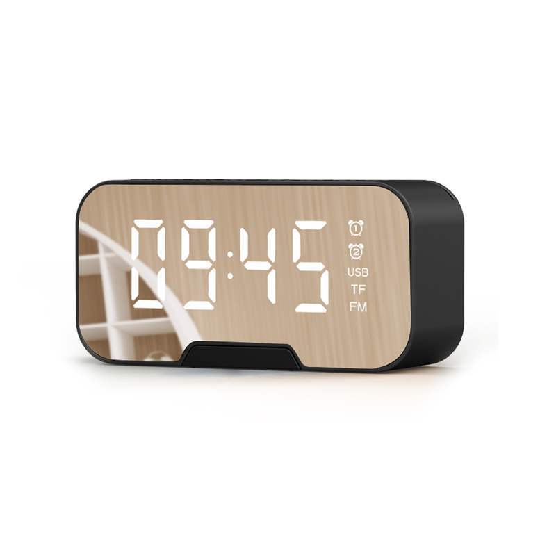 New cross-border G10 mirror wireless Bluetooth speaker portable gift card student clock alarm clock computer stereo