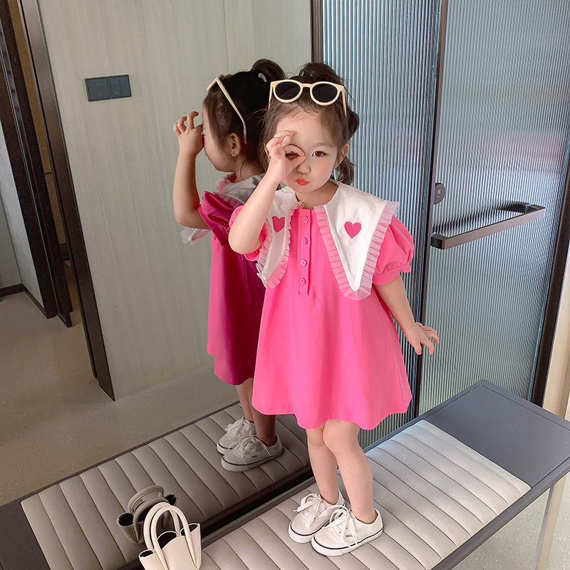 女童連衣裙夏裝2023新款韓版洋氣兒童夏季裙子小女孩寶寶公主裙潮