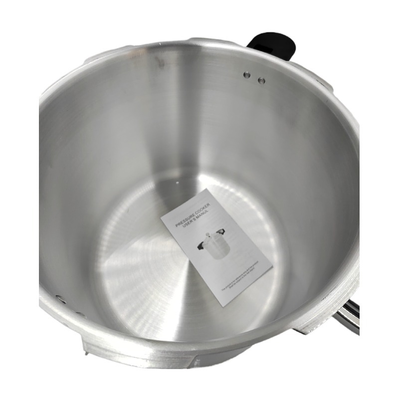 Aluminum alloy polished large-capacity explosion-proof pressure cooker with meter universal pressure cooker cross-border commercial pressure tank