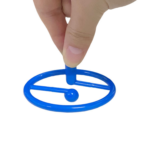 Exclamation point suspension gyro decompression decompression small toy creative suspension exclamation point ground turn gyro turn music wholesale