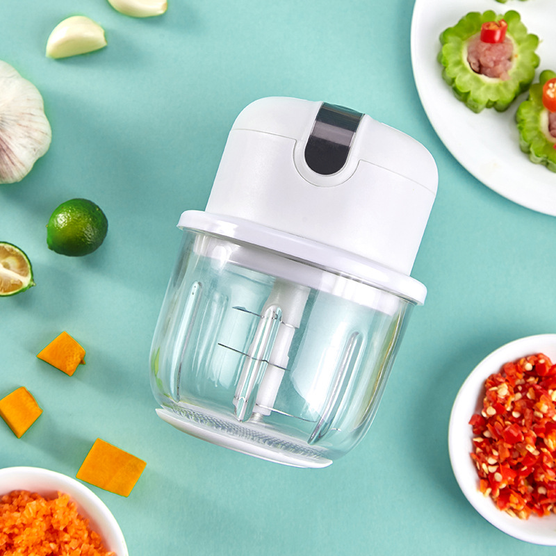 Electric Garlic Masher Garlic Press Mashed Garlic Artifact Mini Garlic Pull Garlic Peeler Garlic Mashed Garlic Grinding Machine Garlic Beater Household Garlic Beater