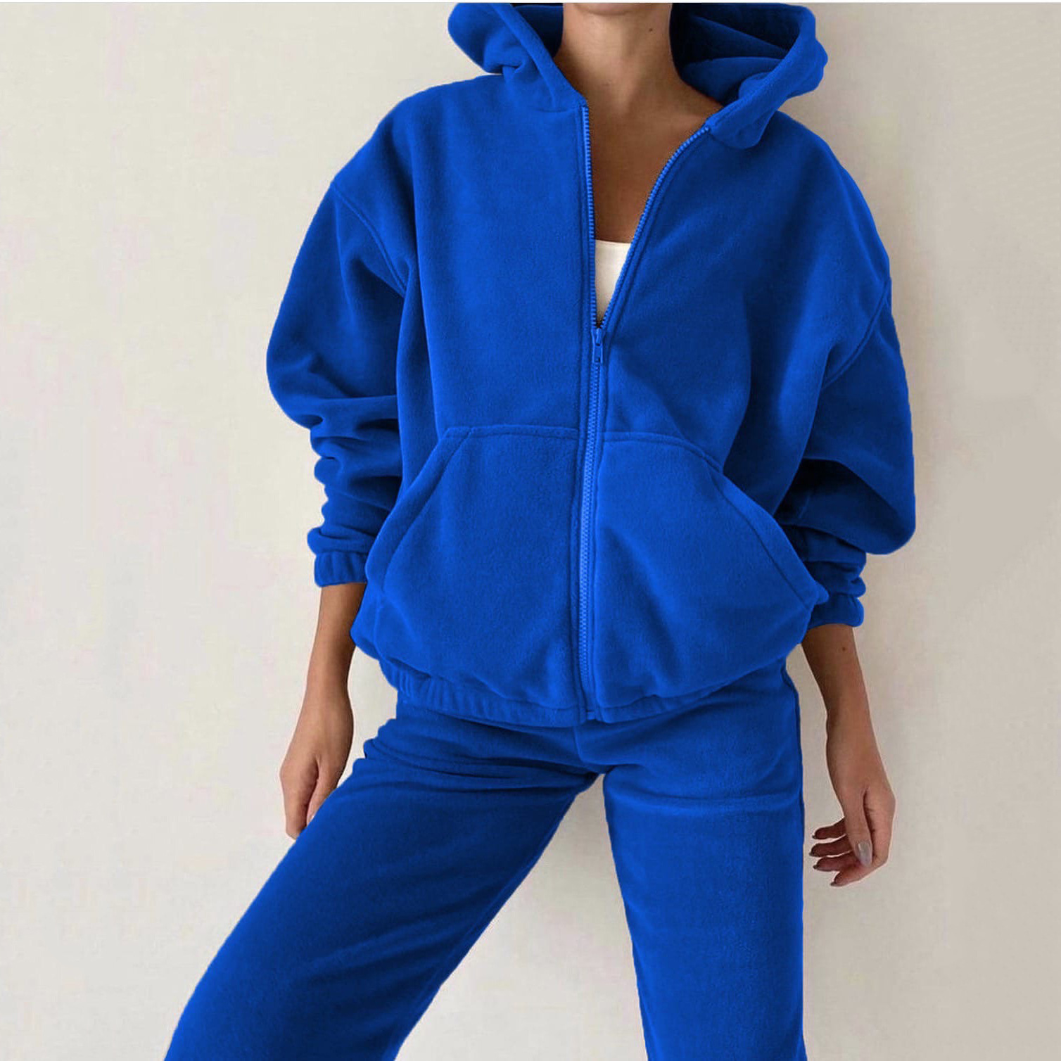 Europe and the United States 2024 independent station Amazon ebay autumn and winter foreign trade women's new fashion sports leisure sweater suit