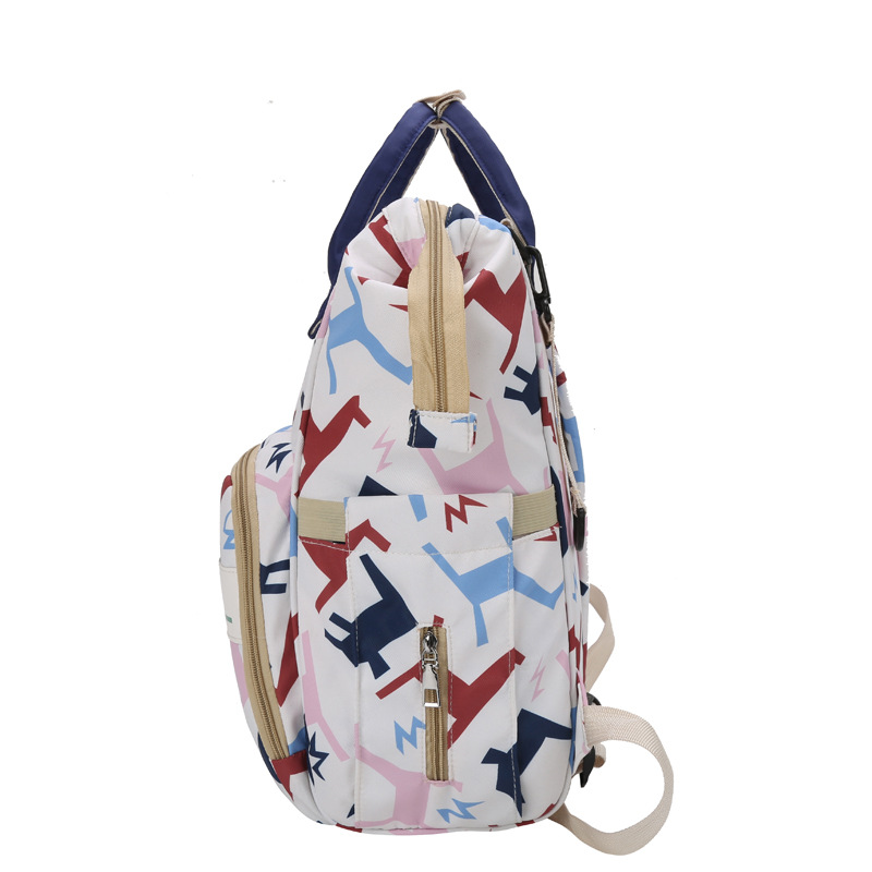 Factory direct new mommy bag backpack women's large capacity out of mother and baby bag hot mom with baby Oxford cloth backpack