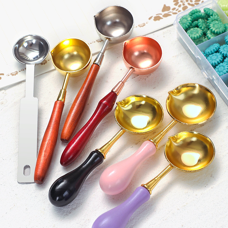 [Fire paint supplies] Aromatherapy white wax fire paint spoon fire paint seal sealing tool fire paint stove spoon