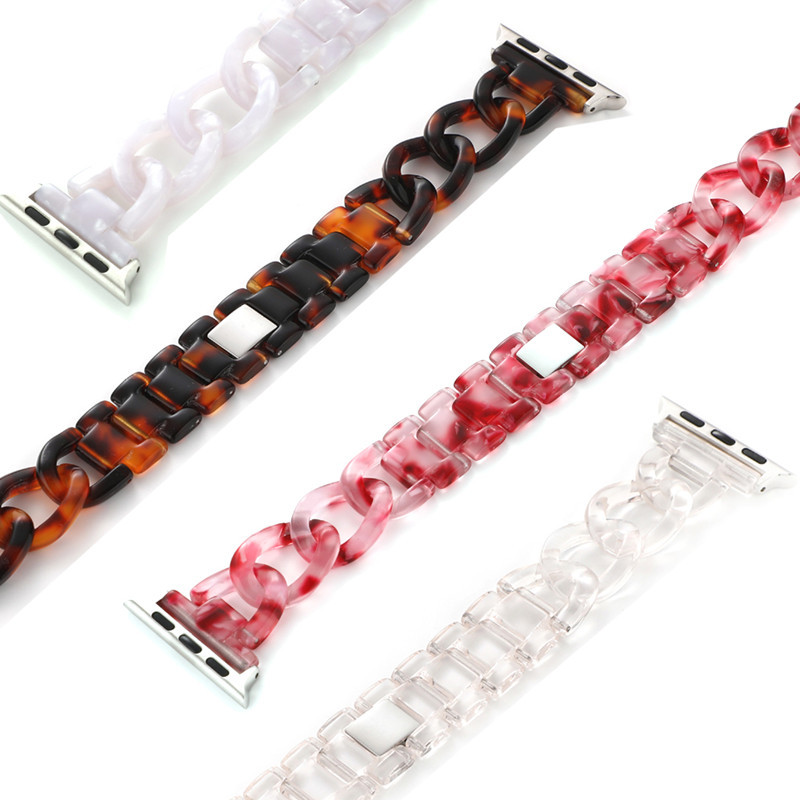 New Product Suitable for Apple Samsung Glasses Glasses Glue Metal Single Row Denim Chain Smart Chanel Style Transparent Single Chain Strap