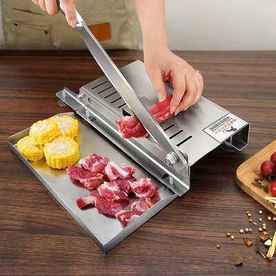 Cattle and mutton roll slicer household stainless steel manual commercial medicine cutting machine multifunctional fresh meat cutting machine