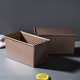 450g corrugated toast box with lid non-stick aluminum alloy Tusi mold carbon steel bread baking mold factory wholesale