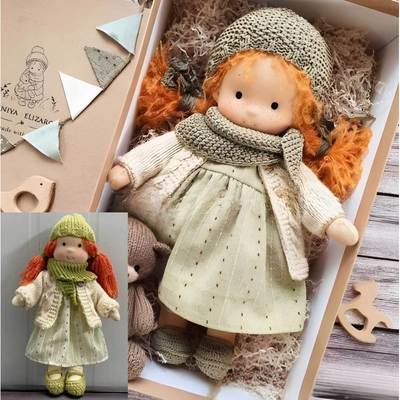 Huafu doll doll artist handmade mini dress-up doll DIY doll SZ Waldorf