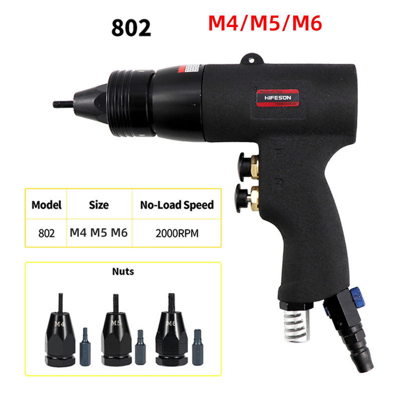 Cross-border pneumatic pull rivet nut gun pull rivet gun ram gun pull cap gun pull nut gun M3M4M5M6M8M10M12