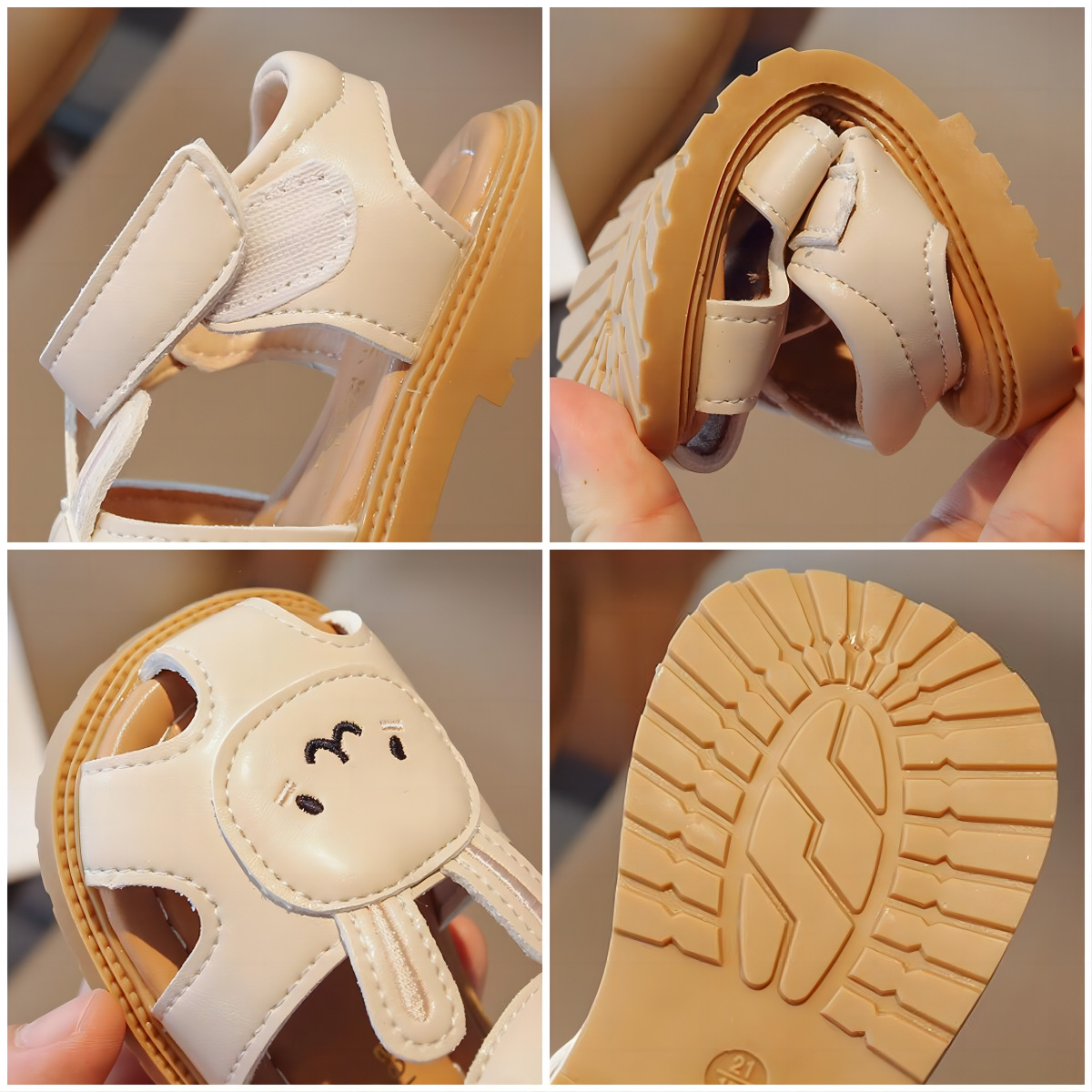 Children's sandals 2024 summer new girls' sandals carrot rabbit mandarin duck shoes women's treasure summer shoes cross-border