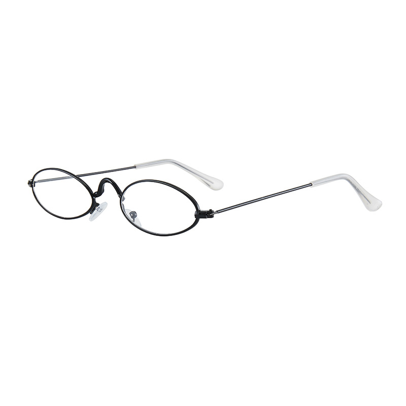 Small Oval Retro Full Frame Round Face Multicolor Optional Frame Adult Small Glasses Fashionable Star Style