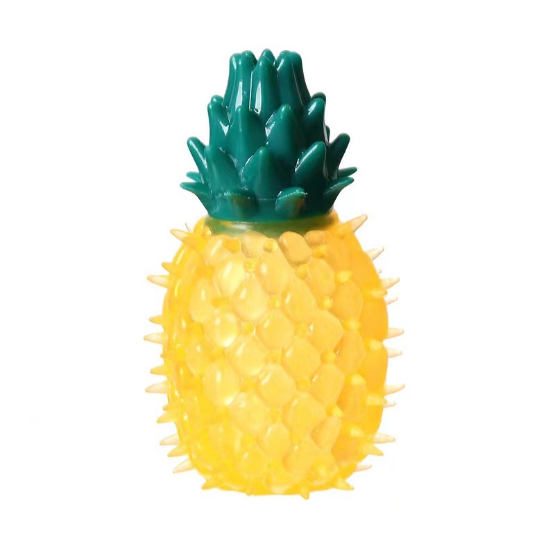 Pet Toy TPR fruit and vegetable sound-making teether bite-resistant interactive training relieving stuffy dog sound-making dog toy wholesale