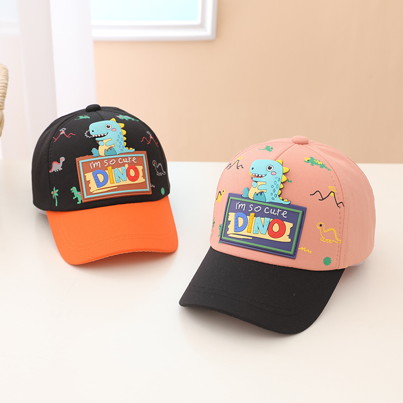 Korean version of small dinosaur baseball cap spring and summer days new sunshade children's cap cute cartoon hat wholesale P102