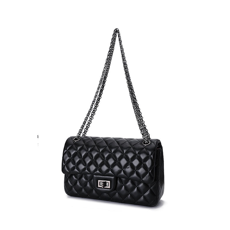 Lingge Chain Bag 2023 New Leather Women's Bag Fashion Chanel Style Sheepskin Women's Shoulder Bag