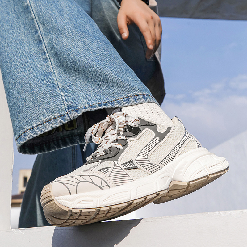2023 Couple Mesh Breathable Torre Shoes Low-top Thick Sole Increased Casual Men's Sports Running Shoes YH917 Generation