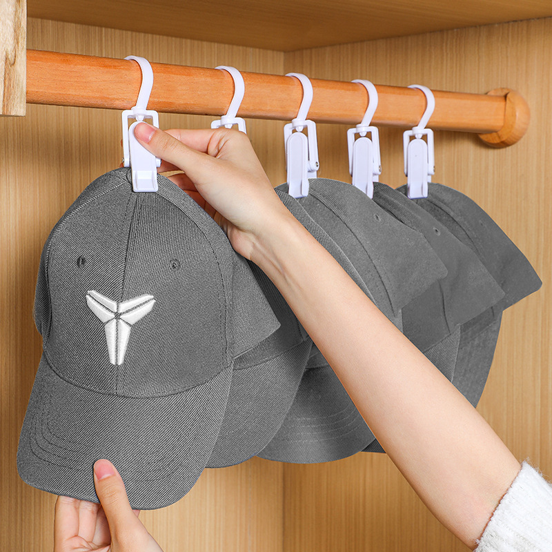 A3170 multi-function cap clip rotatable plastic hook curtain clip supermarket shoes socks clip fabric scarf clip