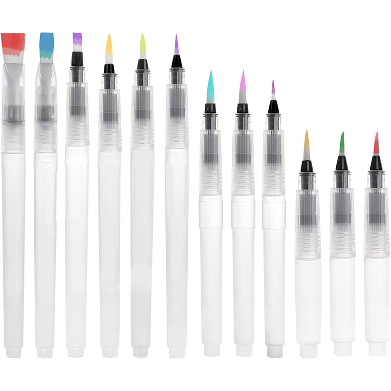 Fountain pen solid watercolor painting brush large capacity water storage pen water soluble color lead painting pen