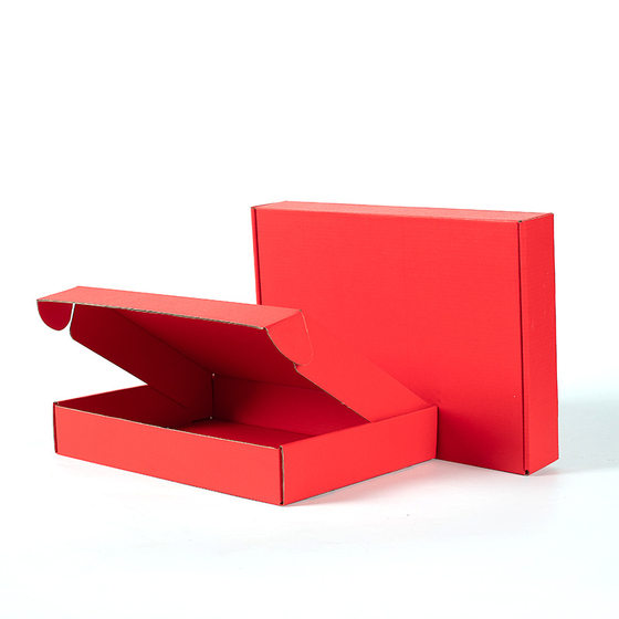 High-end cow card aircraft box express packaging carton color white aircraft box extra hard printing printable logo wholesale