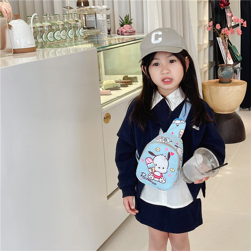 Spring and Summer New Children's Bag Boys and Girls Fashion Mini Chest Bag Cute Trendy Shoulder Bag Casual Bag