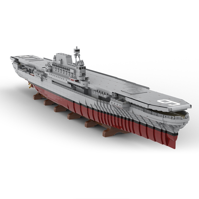大戦艦空母MOC-15594企業号航空母艦CV-6男子玩具積み木|undefined
