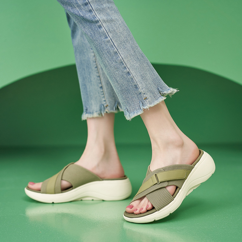 398-5 in stock 2025 new thick-soled light non-slip comfortable casual MD sports hook and loop shoes a generation of hair
