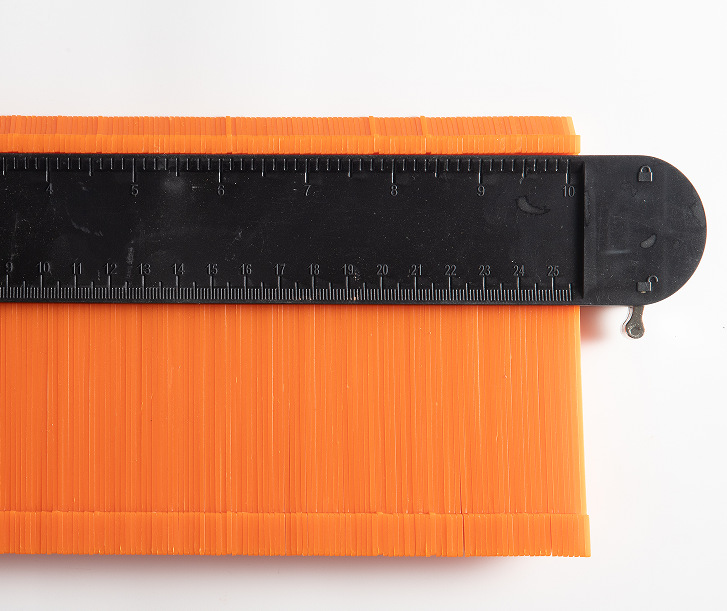 Cross-Border round head metal single lock contour gauge Contourgauge gauge irregular woodworking arc gauge